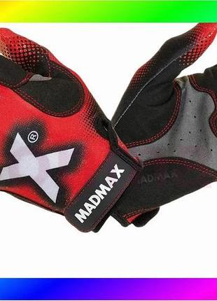 Bs перчатки для фитнеса best mix madmax mxg-101 x gloves black/grey/red xl bas77/n