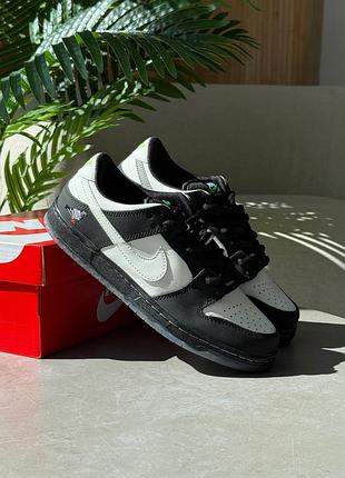 Кросівки nike sb dunk low panda pigeon