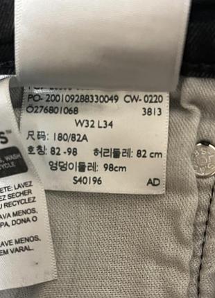 Джинси levi’s w32 l34 темно сірі 9