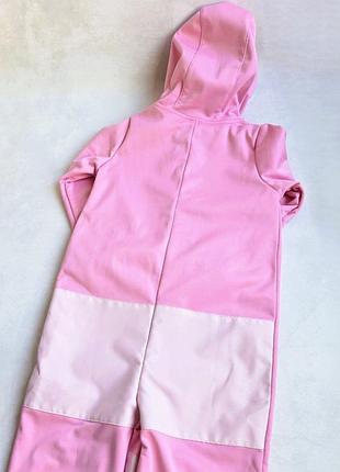Софтшелл комбинезон на флисе lupilu 74-80 см softshell водонепроницаемый для девочек 4