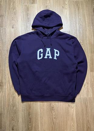 Худі gap оверсайз, темно-фіолетове, розмір m