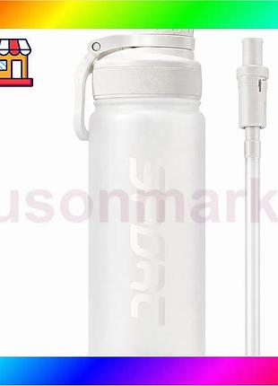 Bs пляшка для води best mix casno 880 мл з матовим покриттям та соломинкою kxn-1319 bas77/n