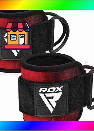 Bs манжеты на лодыжку best mix rdx a4 gym ankle pro red pair bas77/n
