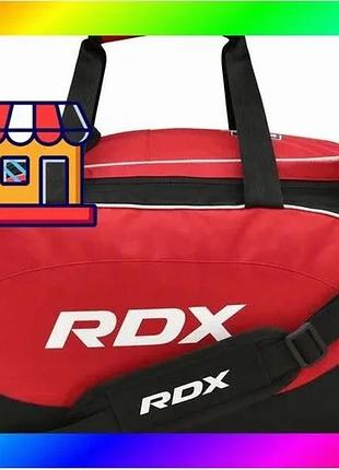 Bs спортивна сумка rdx best mix r1 duffel bag with backpack straps black/red bas77/n