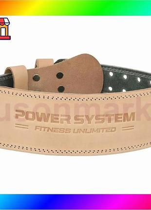 Bs пояс для тяжелой best mix атлетики power system ps-3000 power natural кожаный m bas77/n