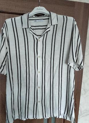 Блуза рубашка от zara. размер l