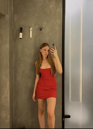 Сукня червона zara