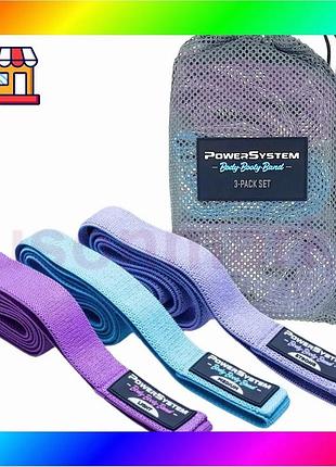 Bs набір тканевих гумок best mix power system ps-4129 booty band set long 3шт. bas77/n