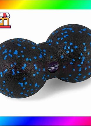 Bs массажный мяч двойной best mix powerplay pp-4353 epp foam peanut ball (d12*24cm.) черно/синий bas77/n