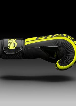 Bs боксерские перчатки phantom best mix apex elastic neon black/yellow 16 унций (бинты 4м. в подарок) bas77/n 3