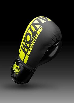 Bs боксерские перчатки phantom best mix apex elastic neon black/yellow 16 унций (бинты 4м. в подарок) bas77/n 4