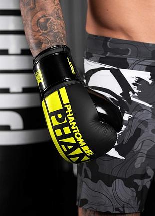 Bs боксерские перчатки phantom best mix apex elastic neon black/yellow 16 унций (бинты 4м. в подарок) bas77/n 6