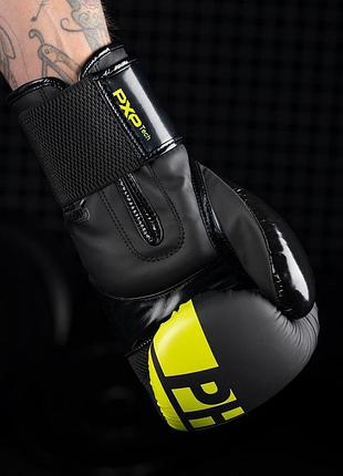 Bs боксерские перчатки phantom best mix apex elastic neon black/yellow 16 унций (бинты 4м. в подарок) bas77/n 10