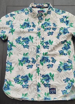 Гавайская рубашка superdry super miami oxford (размер m)