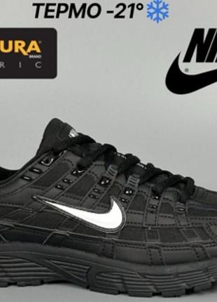Кроссовки мужские nike p- 6000 core-tex cordura термо черные осень-еврозима