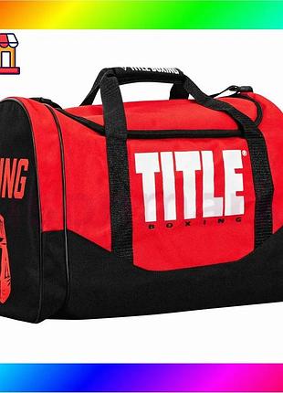 Bs спортивна сумка title best mix boxing individual sport bag red bas77/n
