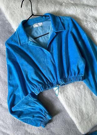 Синій костюм bershka 3