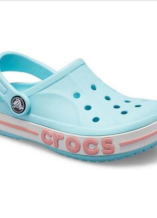 Сабо crocs bayaband clog блакитні