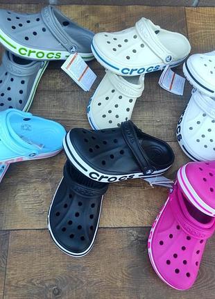 Сабо crocs bayaband clog блакитні 8