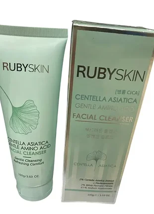 Гель для умывания "rubyskin" centella asiatica нежное очищение и освежение 100г
