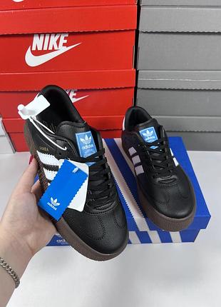 Кросівки жіночі adidas samba чорні