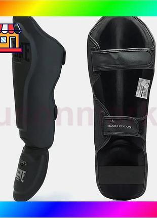 Bs захист гомілки та best mix стопи leone pt119 black ed. black xl bas77/n