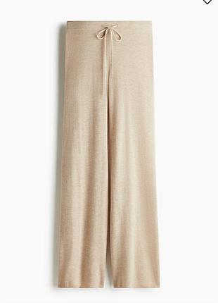 Трикотажные брюки шерсть кагемир h&amp;m premium selection