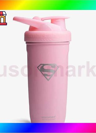 Bs шейкер спортивный smartshake best mix reforce 900ml supergirl pink bas77/n