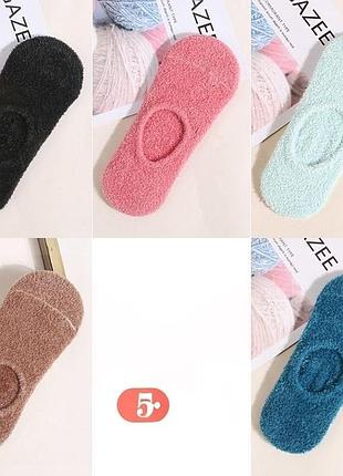 🧦 женские короткие носки из плюшевой пряжи 34-39р🧦 ✨ 5 пар 34-39р