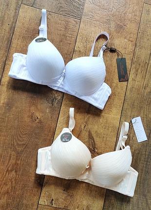 Бюстгальтер luerrose push up з хвилястим візерунком, 1.5 - ка бежевий