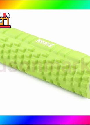Bs масажний ролик (роллер) best mix powerplay 4342 massage roller зелений (30x10см.) bas77/n