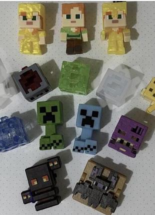 Kinder joy minecraft фігурки крипер магма редстоун блок слизи