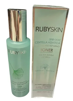 Тоник для лица "rubyskin" centella asiatica успокаивающий и восстанавливающий 100 мл