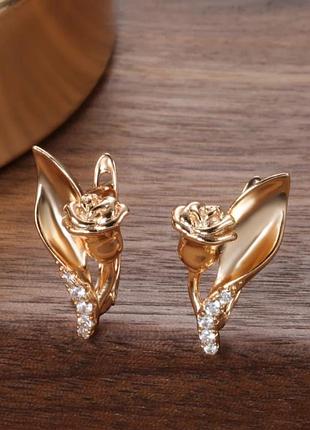 Серьги серьги серьги золото пластины женские стильные