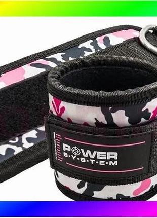 Bs манжеты на лодыжке best mix power system ps-3470 ankle strap camo pink/black bas77/n