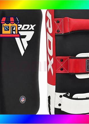 Bs пади для тайського best mix боксу rdx t1 curved thai kick pad red (1 шт.) bas77/n