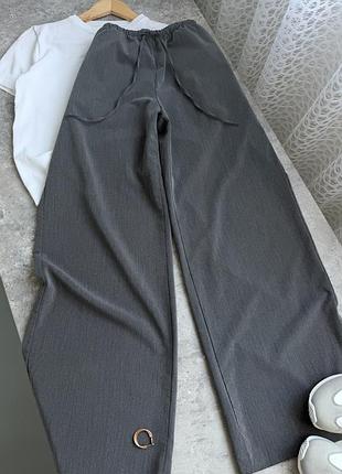 Брюки жіночі сірі h&m розмір s 2