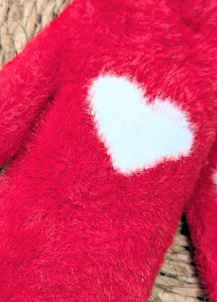 🧤 плюшевые перчатки с сердечком ❤️ 6