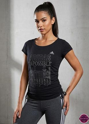 Спортивна футболка жіноча adidas (с-м 44-46) чорний