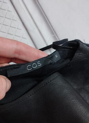 Кожаное платье cos 3