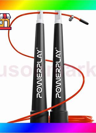 Bs скакалка скоростная powerplay best mix 4202 ultra speed rope красная (2,9m.) bas77/n