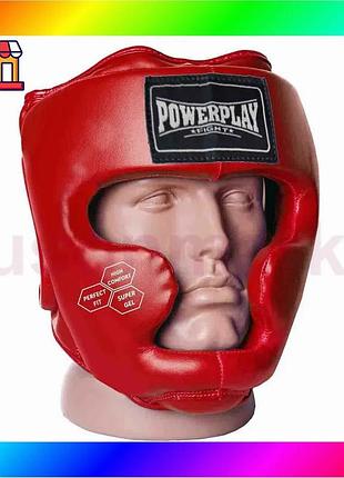 Bs боксерский шлем тренировочный best mix powerplay 3043 красный xs bas77/n