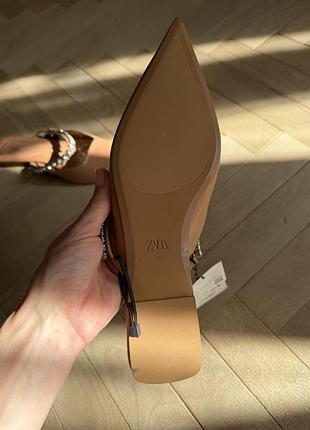 Мюлі zara бежеві 4