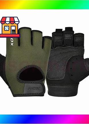 Bs перчатки для фитнеса best mix rdx t1 army green l bas77/n