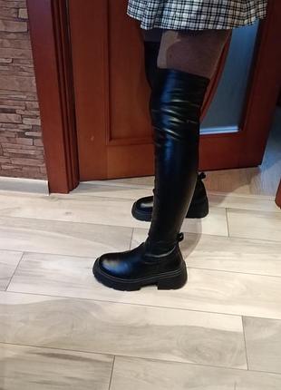 Сапоги чулки на грубой подошве 6