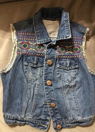 Джинсовый жилет