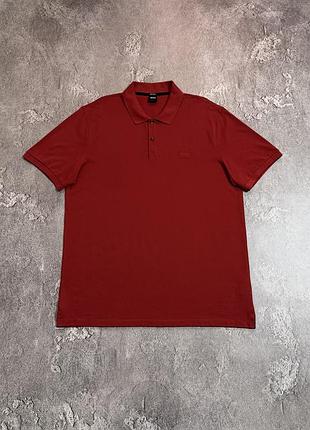 Червоне поло hugo boss розмір 2xl оригінал стан ідеал чоловіче стильне