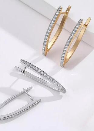 Серьги серьги серьги камни стразы золото женское серебро женские