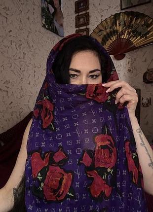 Шарф женский разноцвет 2