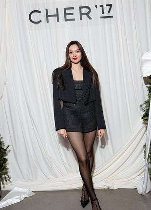 Комбінезон cher’17,  (плотний, в блискітку). класно підійде на святкування в холодну пору. одягла один раз на корпоратив.
